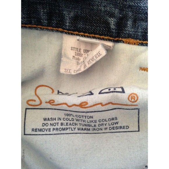 Seven  7 For All Mankind Vintage Women's Jeans Medium Wash Bootcut Size 25 - Picture 8 of 8